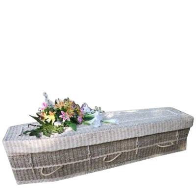 Ivory Seagrass Green Casket