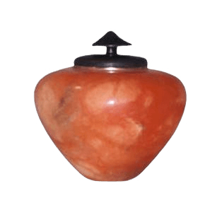 African Orange Keepsake Cremation Urn