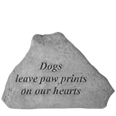 Dogs Leave Pawprints Keepsake Rock