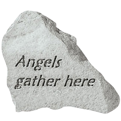 Angels Gather Here Keepsake Rock