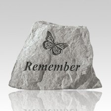 Remember with Butterfly Memorial Stone