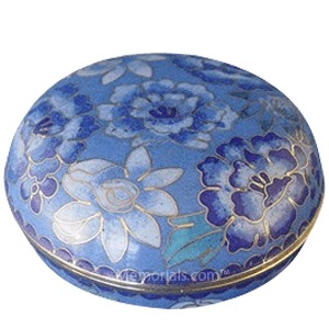 Azure Blue Cloisonne Jewel Dish