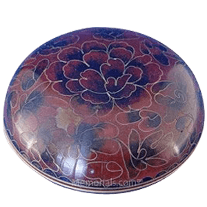 Crimson Cloisonne Jewel Dish