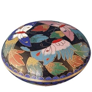 Butterflies Cloisonne Jewel Dish