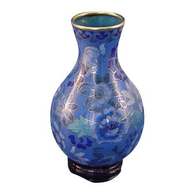 Azure Blue Cloisonne Vase