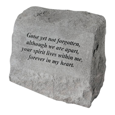 Gone Yet Not Forgotten Cremation Headstone