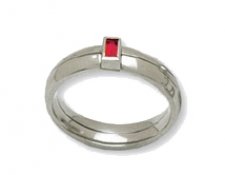 Baguette Treasure Memorial Ring