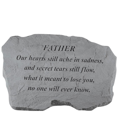 Father Our Hearts Still Ache Stone
