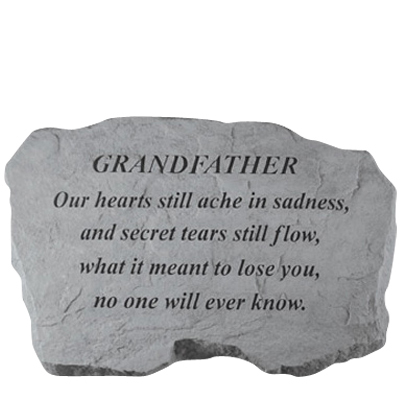 Grandfather Our Hearts Still Ache Stone