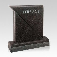 Abstract Companion Granite Headstone