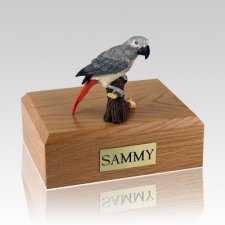 African Gray Parrot X Large Bird Cremation Urn
