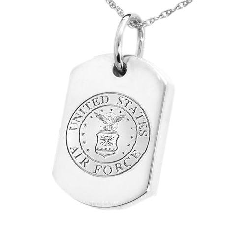 Air Force Dog Tag Cremation Pendant III