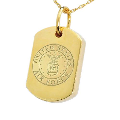 Air Force Dog Tag Cremation Pendant IV