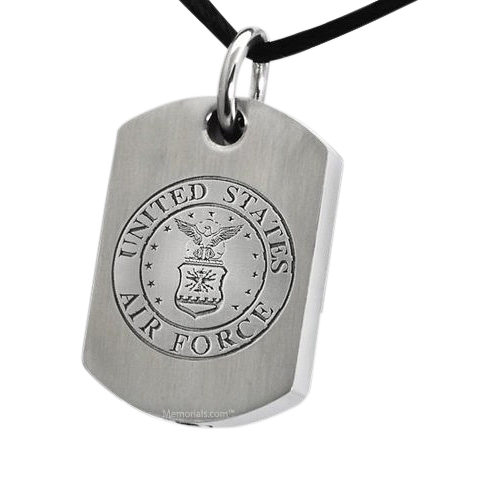 Air Force Dog Tag Cremation Pendant
