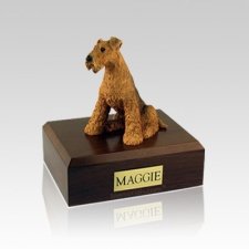 Airedale Terrier Medium Dog Urn