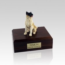 Akita Japanese Sitting Small Dog Urn