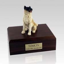 Akita Japanese Sitting X Large Dog Urn