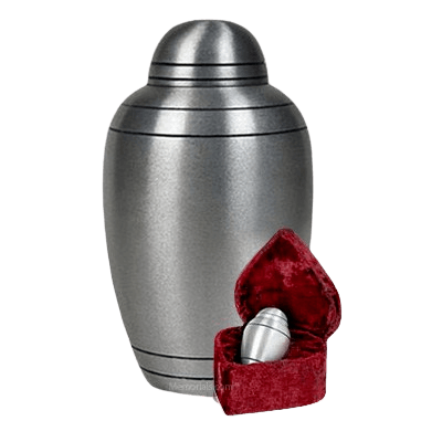 Brushed Alloy Classic Cremation Urns
