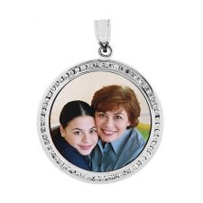 Always White Gold Photo Pendant