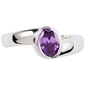 Amethyst Serpentine Cremation Ring