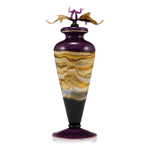 Amethyst Strata Art Cremation Urn