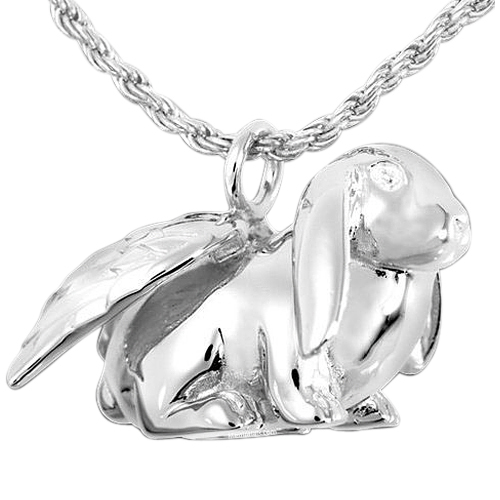 Angel Bunny Cremation Pendant III