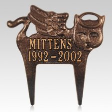 Angel Cat Pet Memorial Plaque