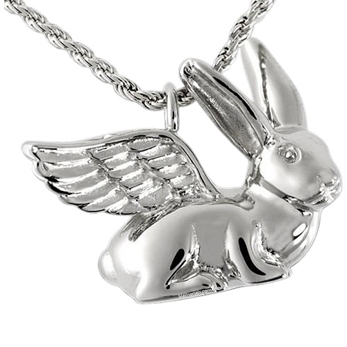 Angel Rabbit Cremation Pendant III