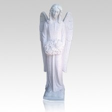 Angel of Flowers Granite Statue IV