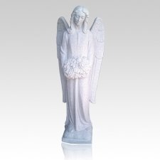 Angel of Flowers Granite Statue II