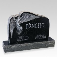 Angelic Companion Granite Headstone