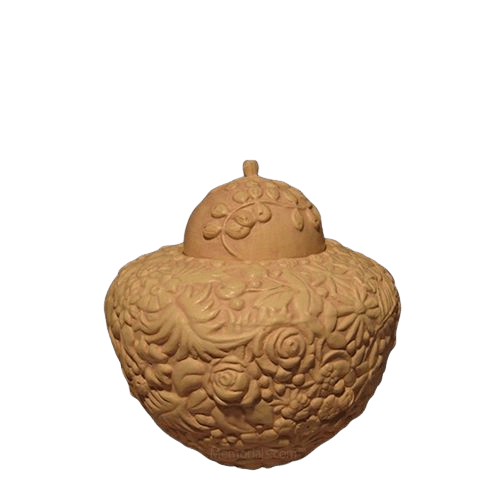 Antique Ceramic Small Cremation Urn