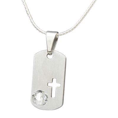 April Cross Cremation Pendant