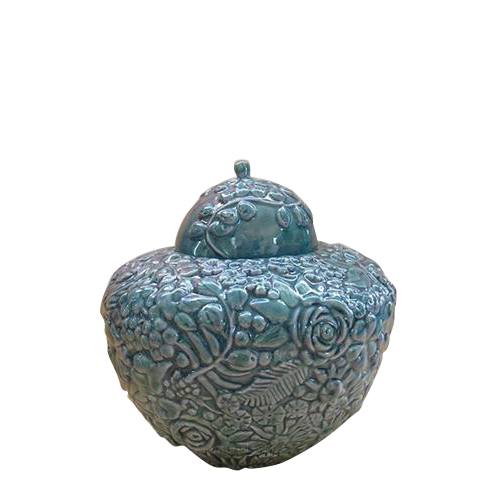 Aquamarine Small Pet Cremation Urn