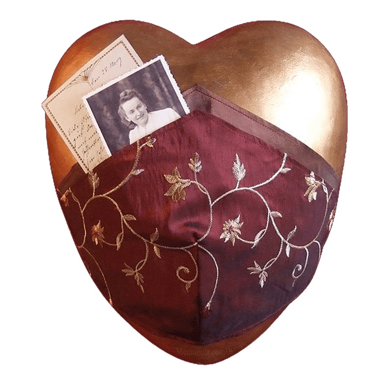 Aquitaine Ceramic Heart Urn