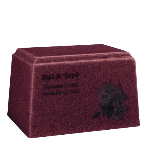 Ark Niche Raspberry Marble Urn