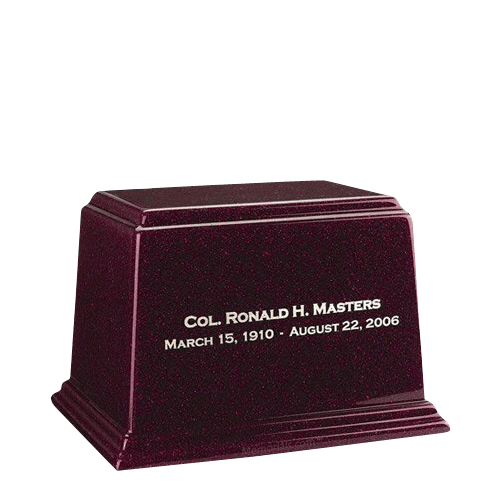 Ark Burgundy Medium Marble Urn