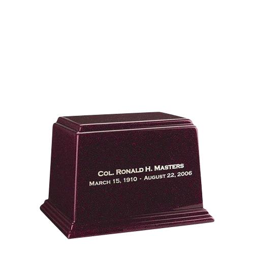 Ark Burgundy Small Marble Urn
