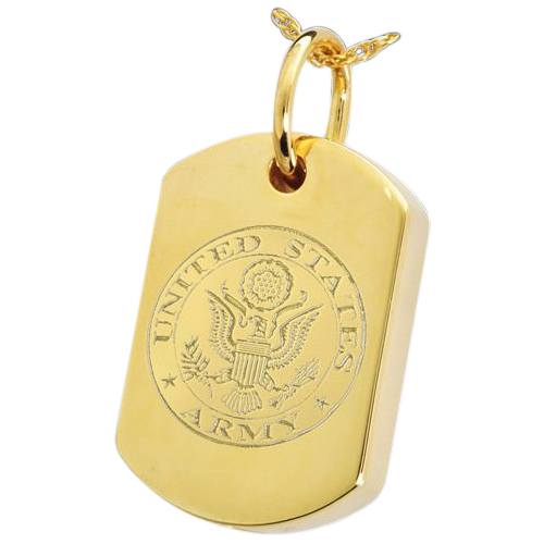 Army Dog Tag Cremation Pendant IV