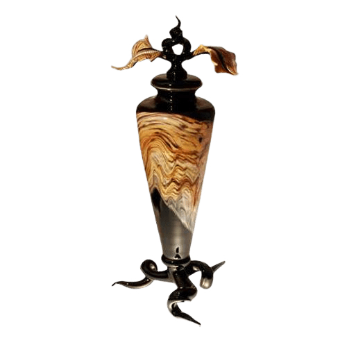 Tendril Black Cremation Urn