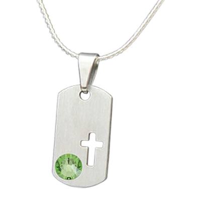 August Cross Cremation Pendant