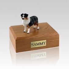 Australian Sheepdog Blue Docked Large Dog Urn