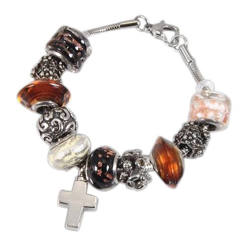 Autumn Cross Cremation Bracelet