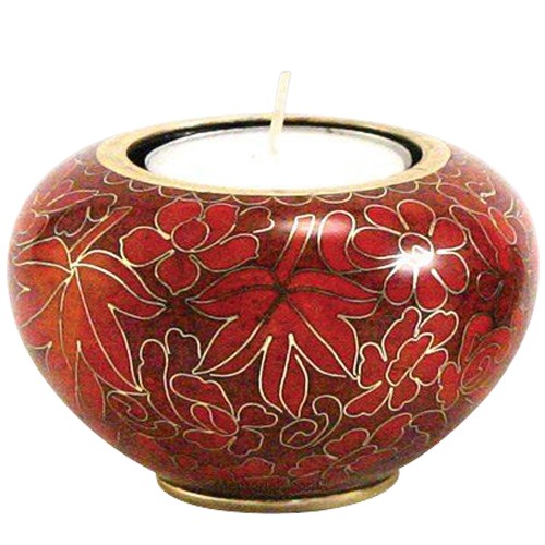 Autumn Splendor Candle Cloisonne Urn