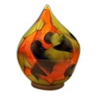 Autumn Tear Glass Pet Urn