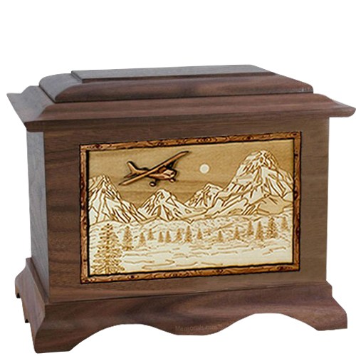 Aviation Wood Cremation Urns