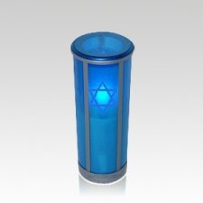 Azul Star of David Legacy Memorial Candle