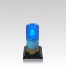 Azul Star of David Remembrance Candle