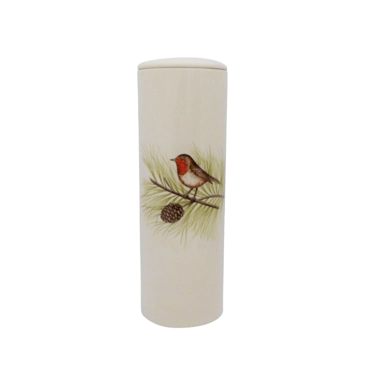 Robin Cylinder Keepsake Cremation Urn