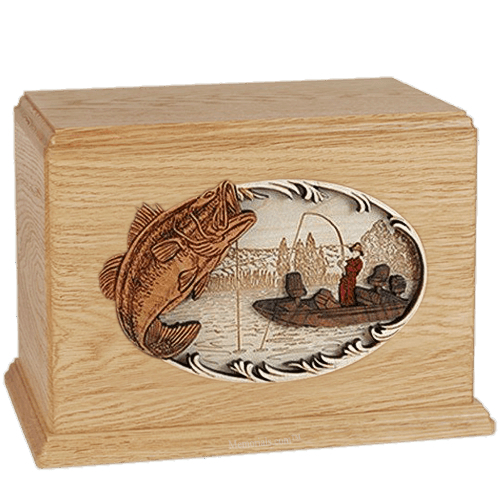 Boat Fishing Maple Companion Urn